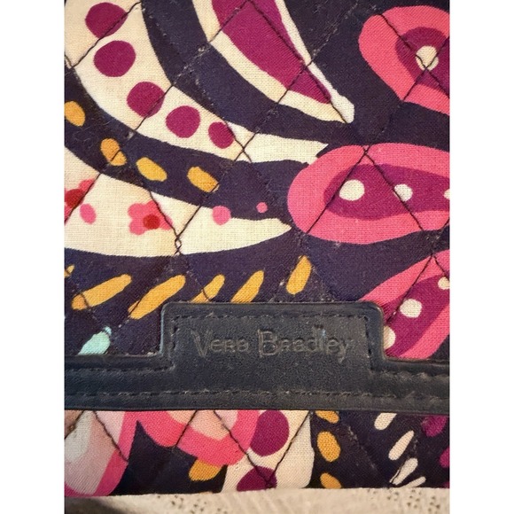 VERA BRADLEY TRIMMED WRISTLET WALLET   Preowned Painted Paisley - Picture 8 of 8